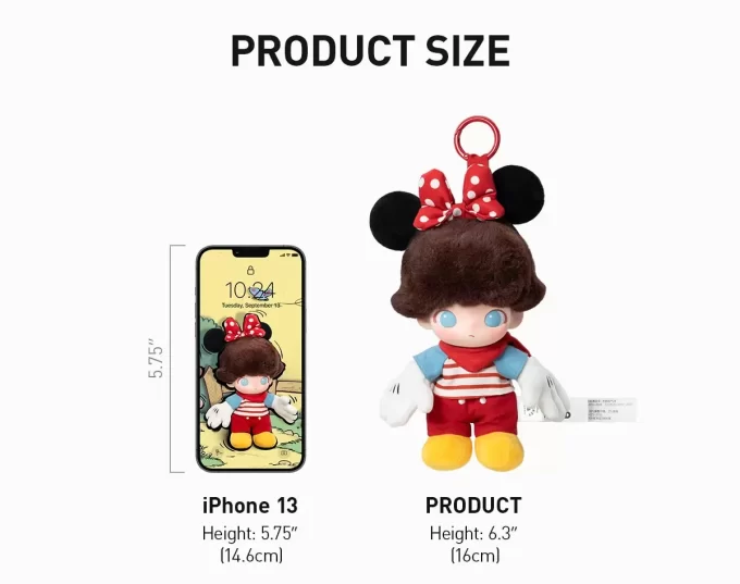 DIMOO WORLD × DISNEY Series-Vinyl Plush Keychain Blind Box