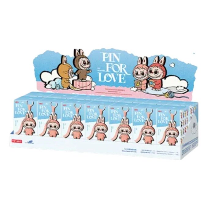 Labubu Pin for Love Plush Pendant Blind Box (N-Z) (14 Blind Boxes)