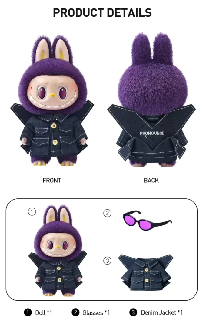 LABUBU × PRONOUNCE – WINGS OF FANTASY Vinyl Plush Doll