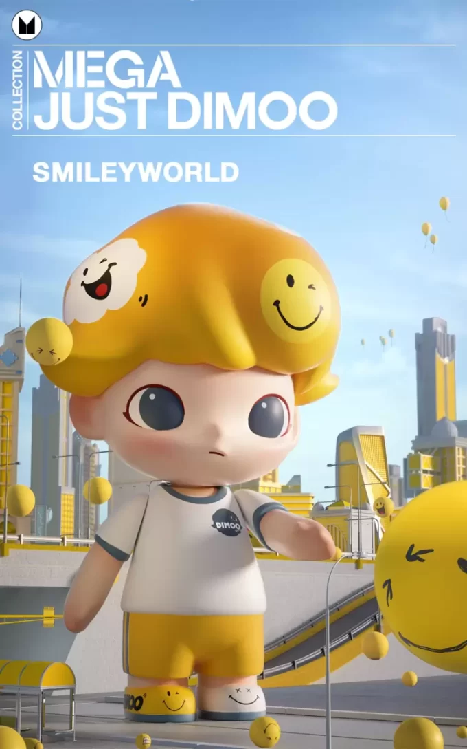 MEGA COLLECTION 1000% JUST DIMOO × SmileyWorld MEGA COLLECTION 1000% JUST DIMOO × SmileyWorld