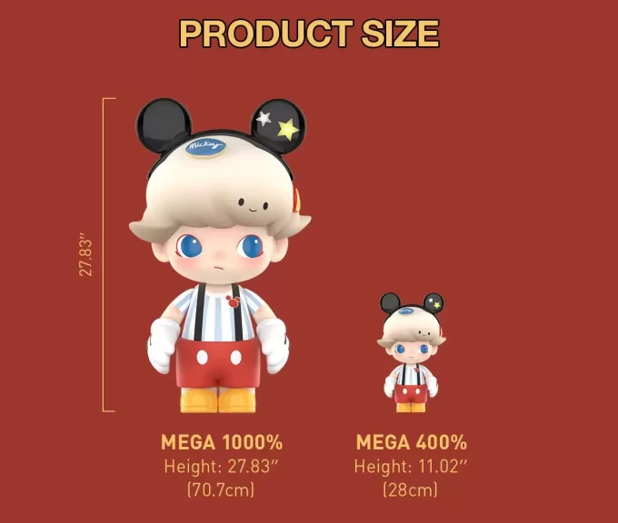 MEGA JUST DIMOO 1000% Mickey Mouse