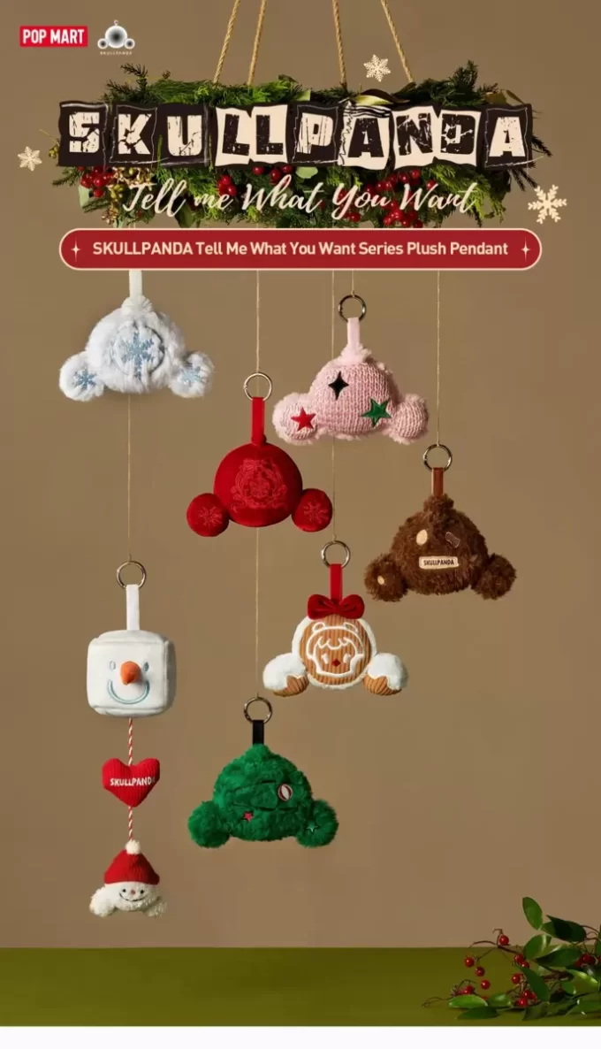 SKULLPANDA Tell Me What You Want Series Plush Pendant SKULLPANDA Tell Me What You Want Series Plush Pendant
