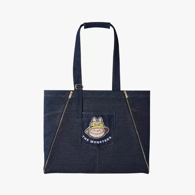 THE MONSTERS FALL IN WILD SERIES-Denim Apron Bag