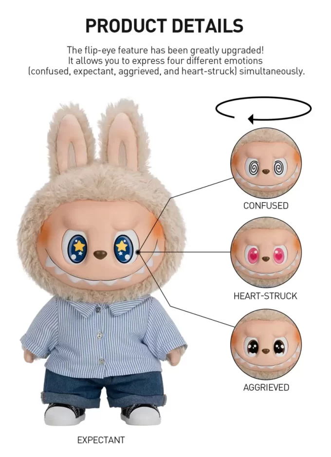 THE MONSTERS – FLIP WITH ME Vinyl Plush Doll THE MONSTERS – FLIP WITH ME Vinyl Plush Doll